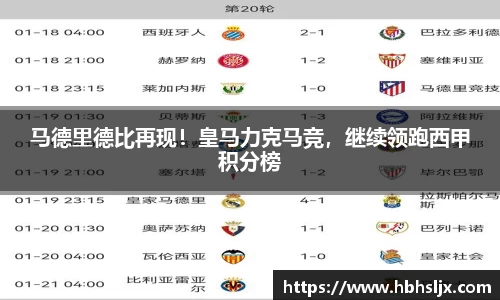 马德里德比再现！皇马力克马竞，继续领跑西甲积分榜